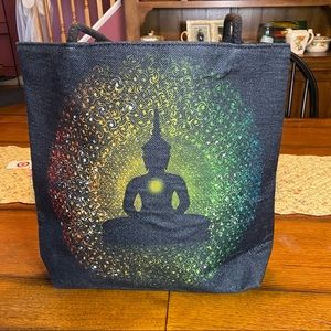 Buddha Zen canvas tote